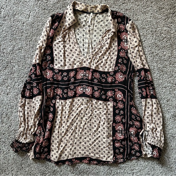 Free People Changing Times Printed Blouse - Picture 4 of 7